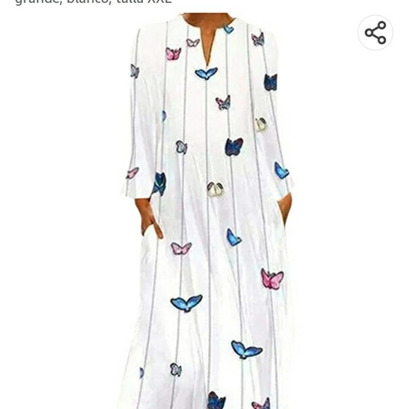 MISSLOOK butterfly print  Maxi Dress Size M - Picture 1 of 16